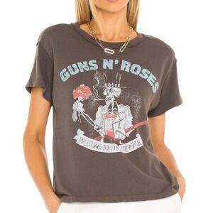 Daydreamer Guns & Roses Welcome To The Jungle Girlfriend Tee Revolve Large NWOT